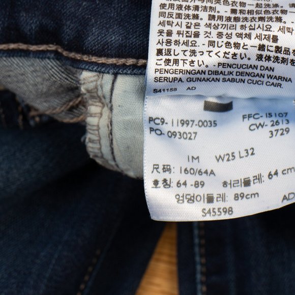 Levi's Leggings 1 (24 X 29) Women's Denim Jeans Medium Wash Zip Fly - Picture 15 of 15